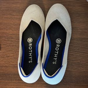 Rothy’s round toe flats flax Birdseye